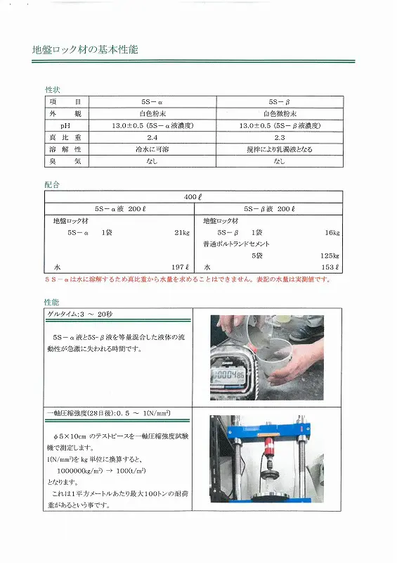 地盤ロック材資料